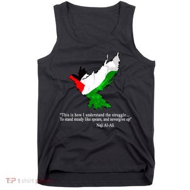 Palestine Flag Eagle Dove Naji Al-Ali Tank Top