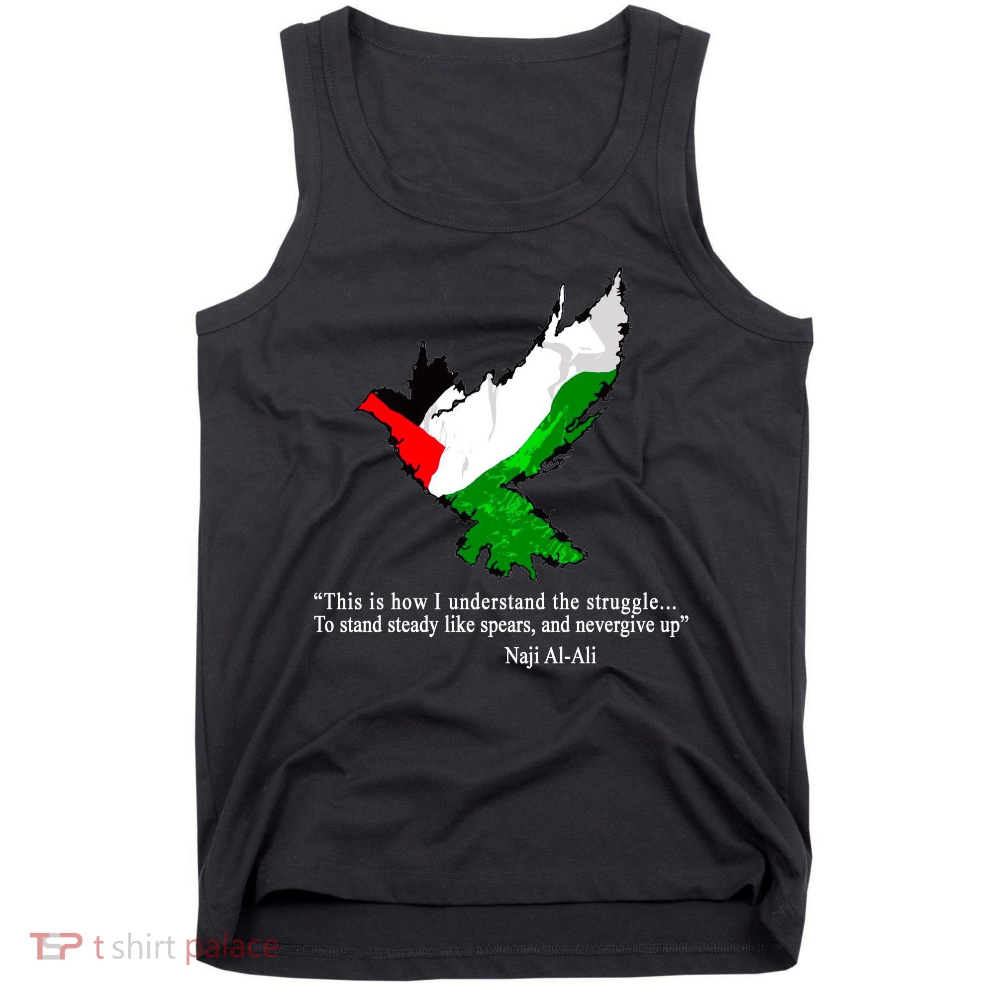 Palestine Flag Eagle Dove Naji Al-Ali Tank Top