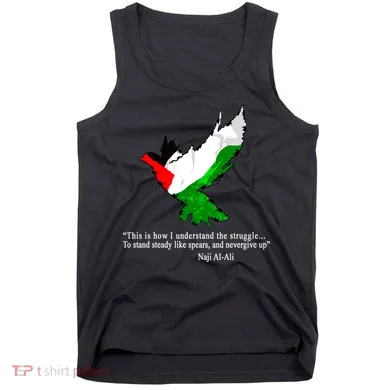 Palestine Flag Eagle Dove Naji Al-Ali Tank Top