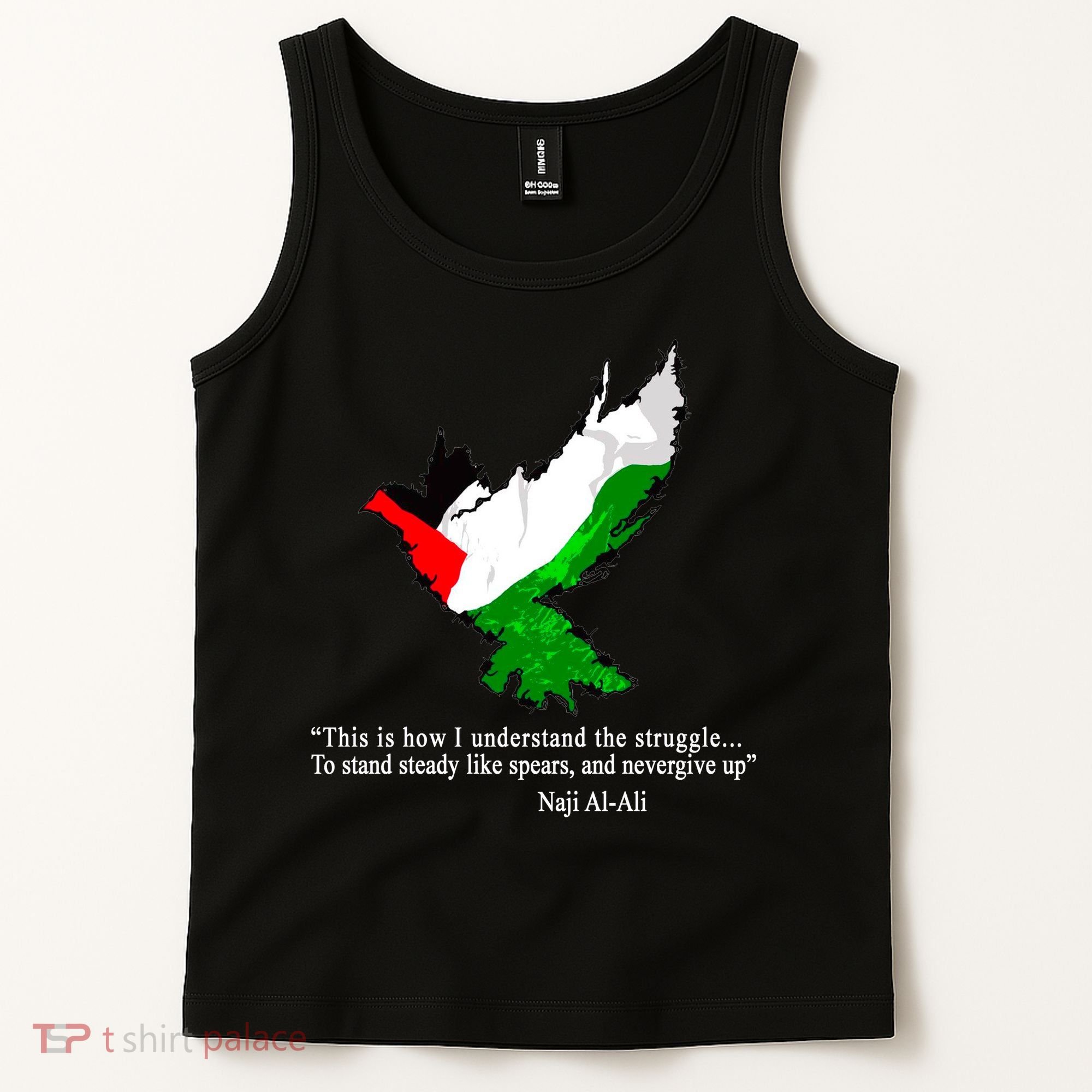 Palestine Flag Eagle Dove Naji Al-Ali Tank Top