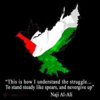 Palestine Flag Eagle Dove Naji Al-Ali Visor thumb 3