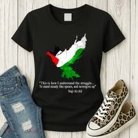 Palestine Flag Eagle Dove Naji Al-Ali Women's T-Shirt thumb 3