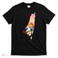 Palestine Map Flag Jerusalem's City Support Gaza T-Shirt thumb 0