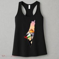 Palestine Map Flag Jerusalem's City Support Gaza Women's Tank Top thumb 3