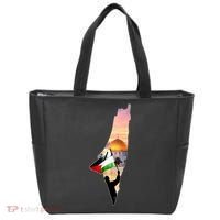 Palestine Map Flag Jerusalem's City Support Gaza Tote Bag thumb 0