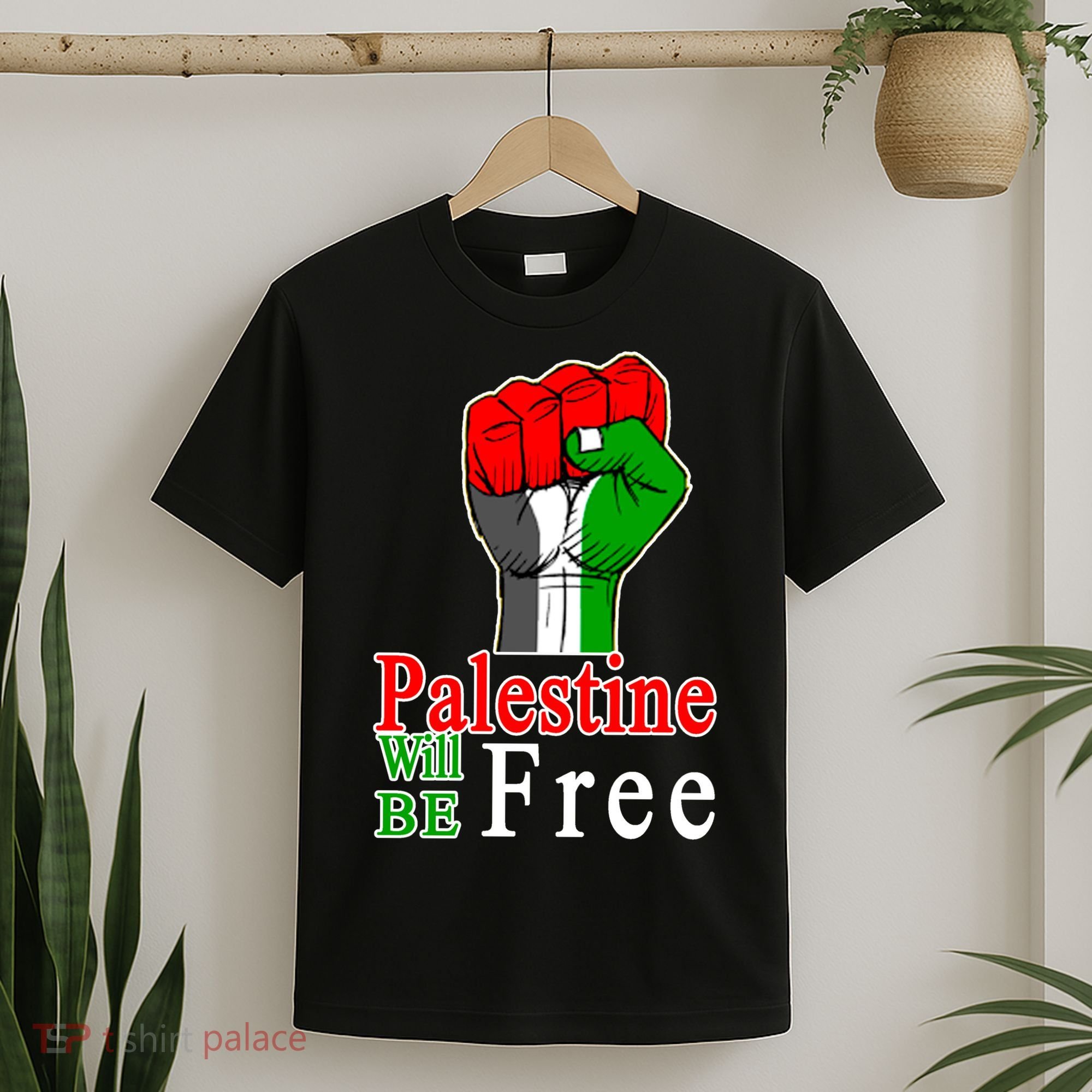 Palestine Will Be Free Raised Fist T-Shirt