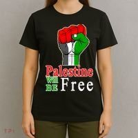 Palestine Will Be Free Raised Fist T-Shirt thumb 4