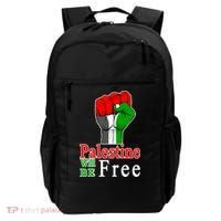 Palestine Will Be Free Raised Fist Backpack thumb 0