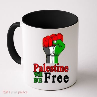 Palestine Will Be Free Raised Fist Coffee Mug