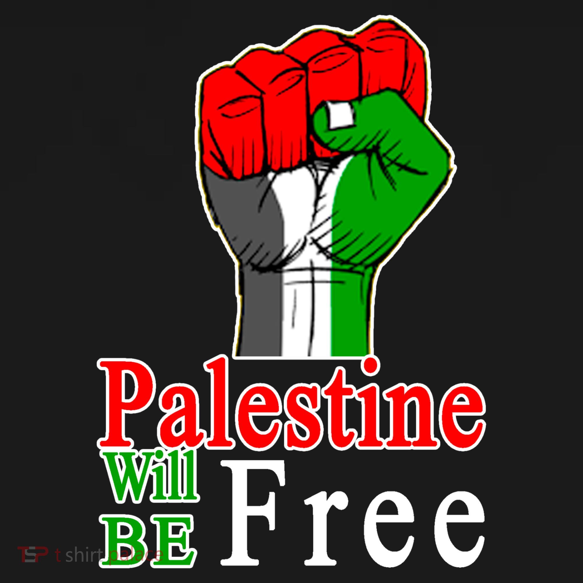 Palestine Will Be Free Raised Fist Coaster