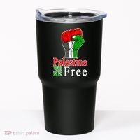 Palestine Will Be Free Raised Fist Tumbler thumb 0
