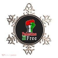 Palestine Will Be Free Raised Fist Ornament thumb 0
