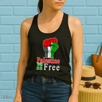 Palestine Will Be Free Raised Fist Women's Tank Top thumb 2