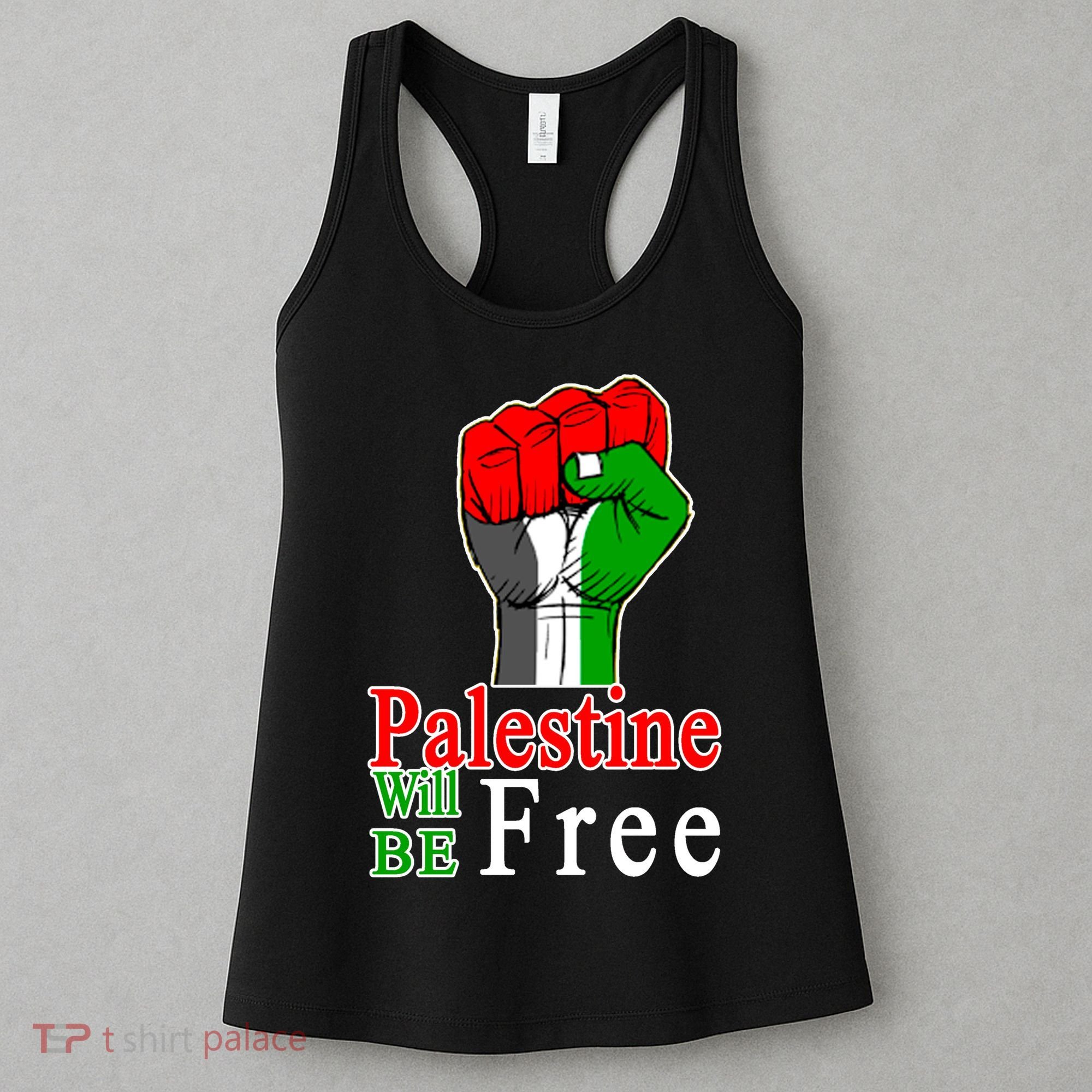 Palestine Will Be Free Raised Fist Women's Tank Top