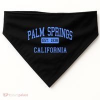 Palm Springs California EST 1938 USA-Made Doggie Bandana thumb 0
