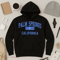 Palm Springs California EST 1938 Hoodie thumb 3