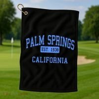 Palm Springs California EST 1938 Golf Towel thumb 1