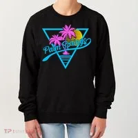 Palm Springs Retro 80's Neon Women's Sweatshirt thumb 0