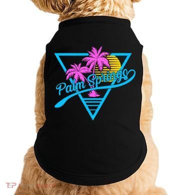 Palm Springs Retro 80's Neon Doggie Tank