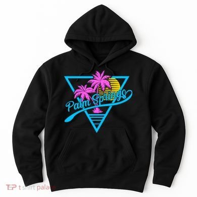 Palm Springs Retro 80's Neon Hoodie