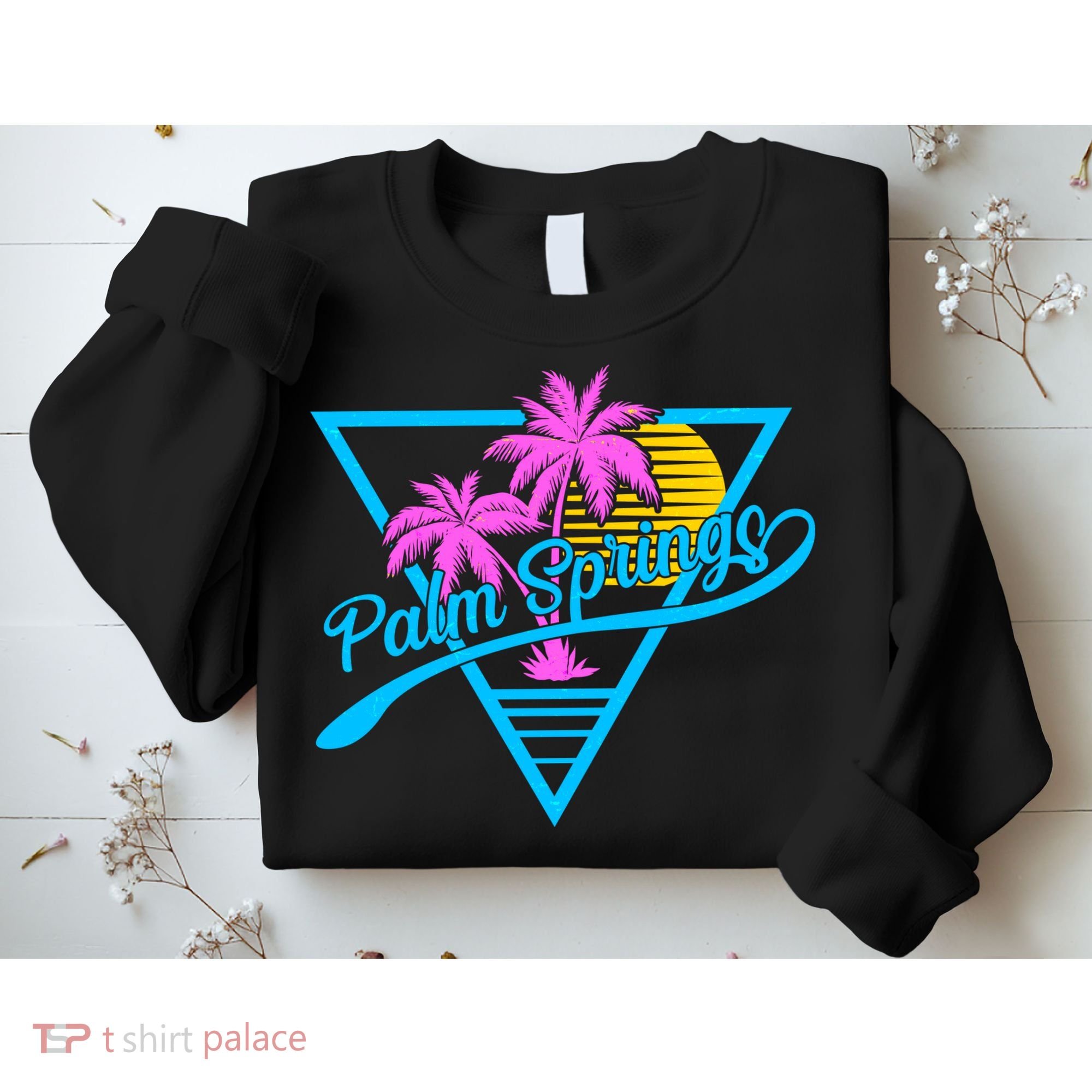 Palm Springs Retro 80's Neon Sweatshirt