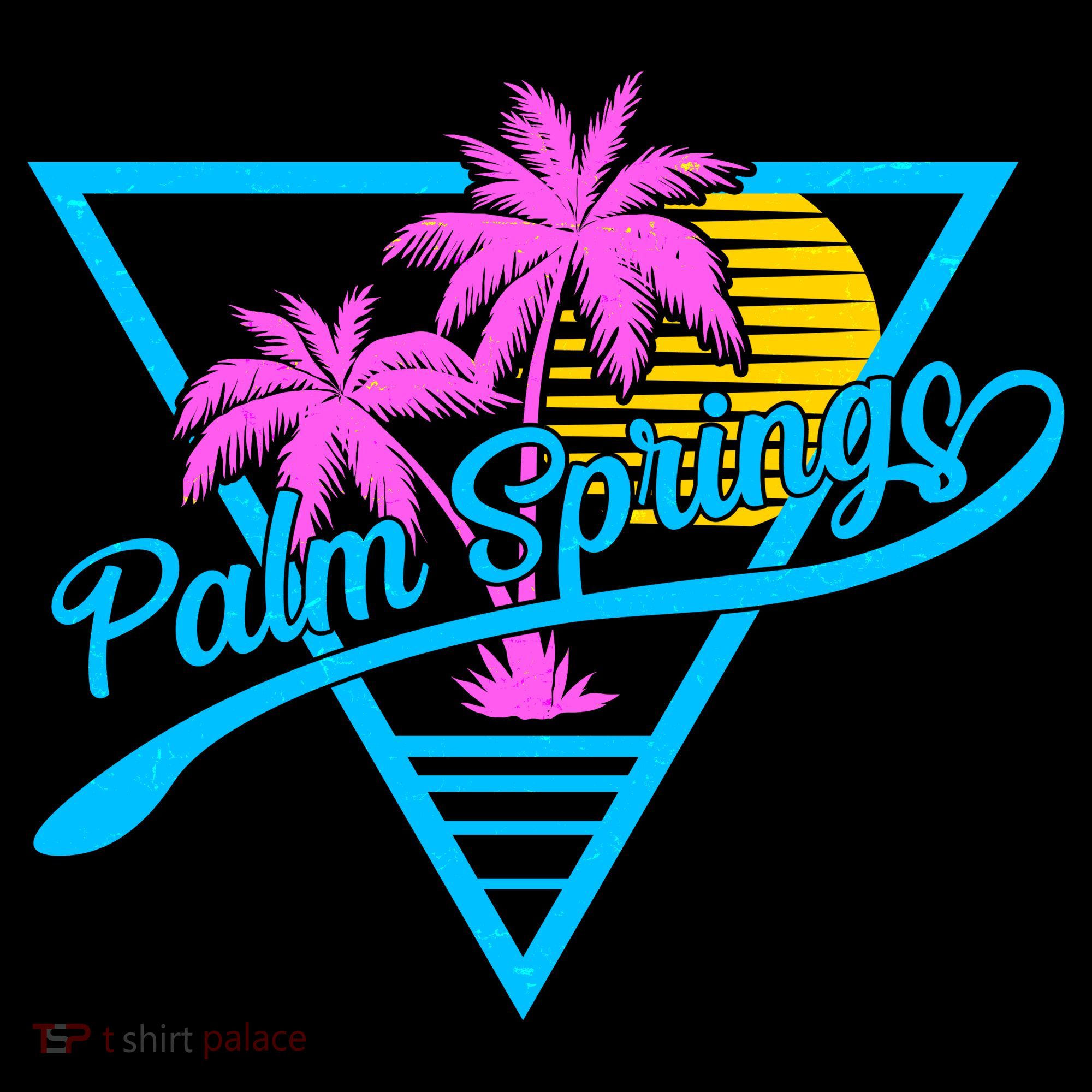 Palm Springs Retro 80's Neon Sweatshirt