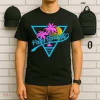 Palm Springs Retro 80's Neon T-Shirt thumb 6