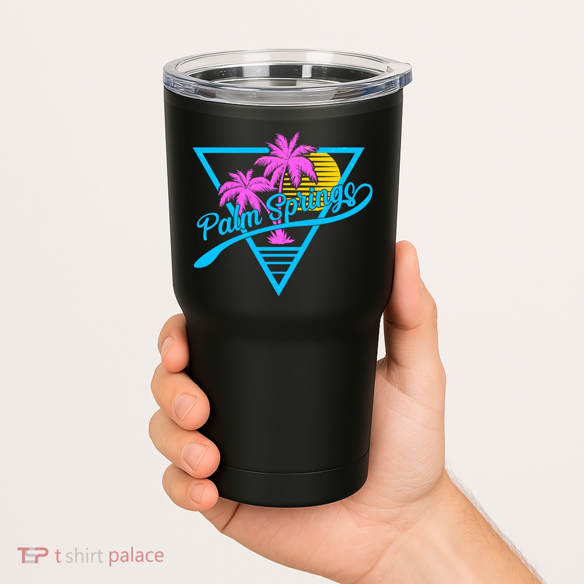 Palm Springs Retro 80's Neon Tumbler