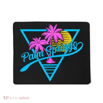 Palm Springs Retro 80's Neon Mousepad