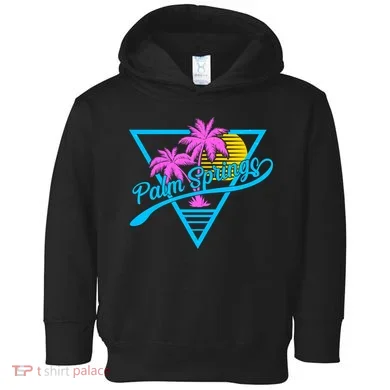 Palm Springs Retro 80's Neon Toddler Hoodie