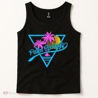 Palm Springs Retro 80's Neon Tank Top thumb 2