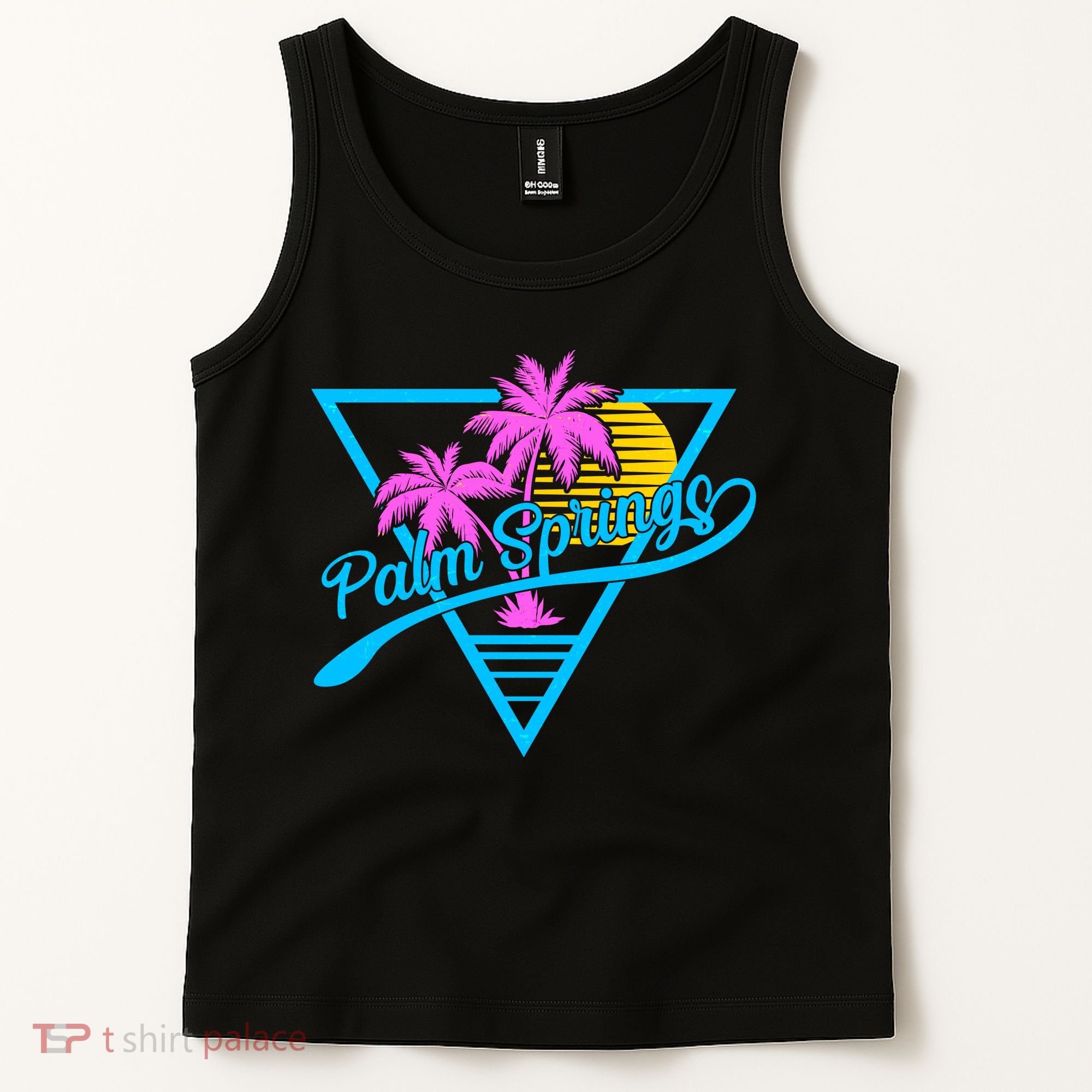 Palm Springs Retro 80's Neon Tank Top