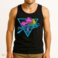 Palm Springs Retro 80's Neon Tank Top thumb 3