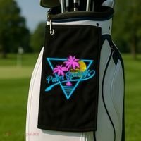 Palm Springs Retro 80's Neon Golf Towel thumb 2