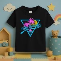 Palm Springs Retro 80's Neon Toddler T-Shirt thumb 3
