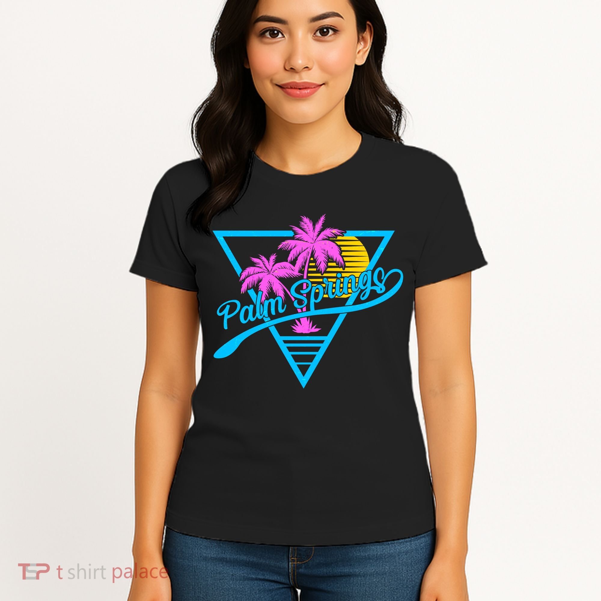 Palm Springs Retro 80's Neon Women's T-Shirt