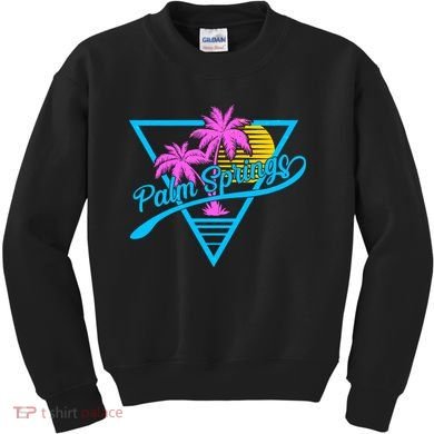 Palm Springs Retro 80's Neon Kids Sweatshirt