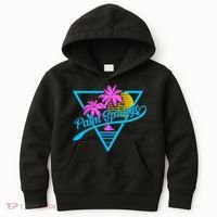 Palm Springs Retro 80's Neon Kids Hoodie thumb 0
