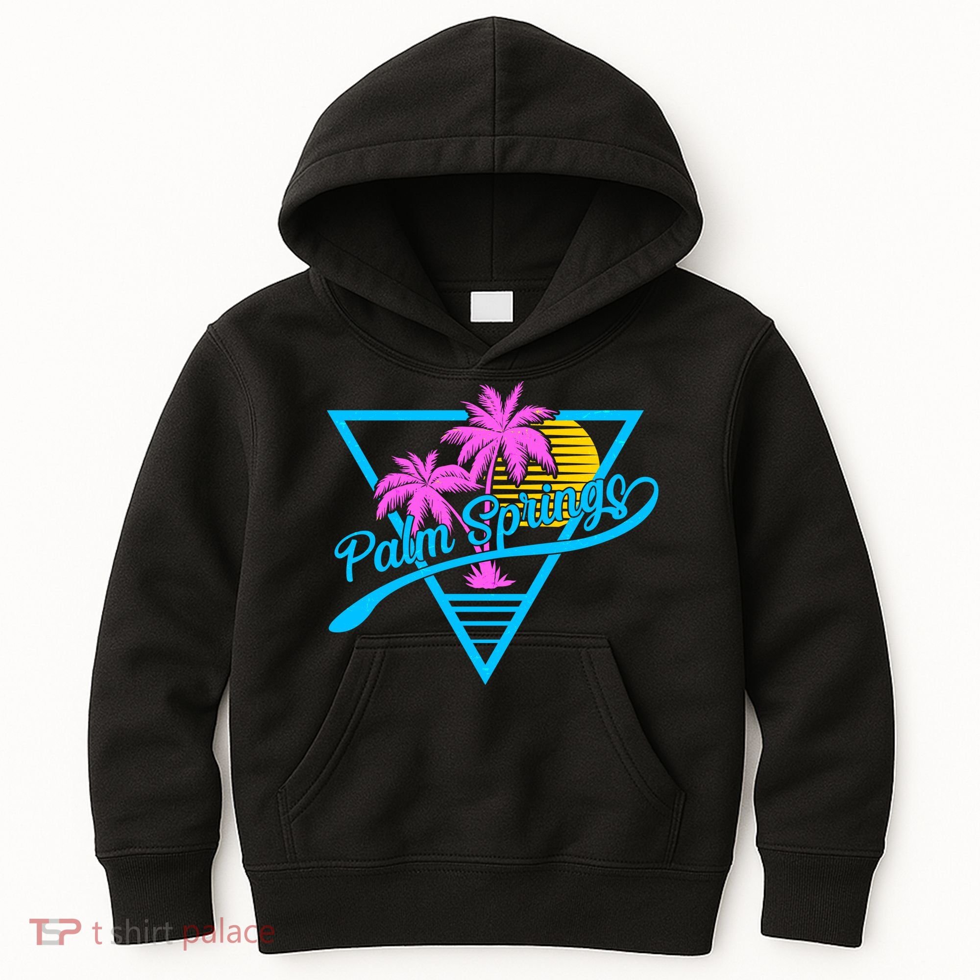 Palm Springs Retro 80's Neon Kids Hoodie