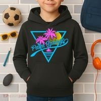 Palm Springs Retro 80's Neon Kids Hoodie thumb 2