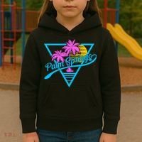 Palm Springs Retro 80's Neon Kids Hoodie thumb 3