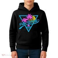 Palm Springs Retro 80's Neon Kids Hoodie thumb 4