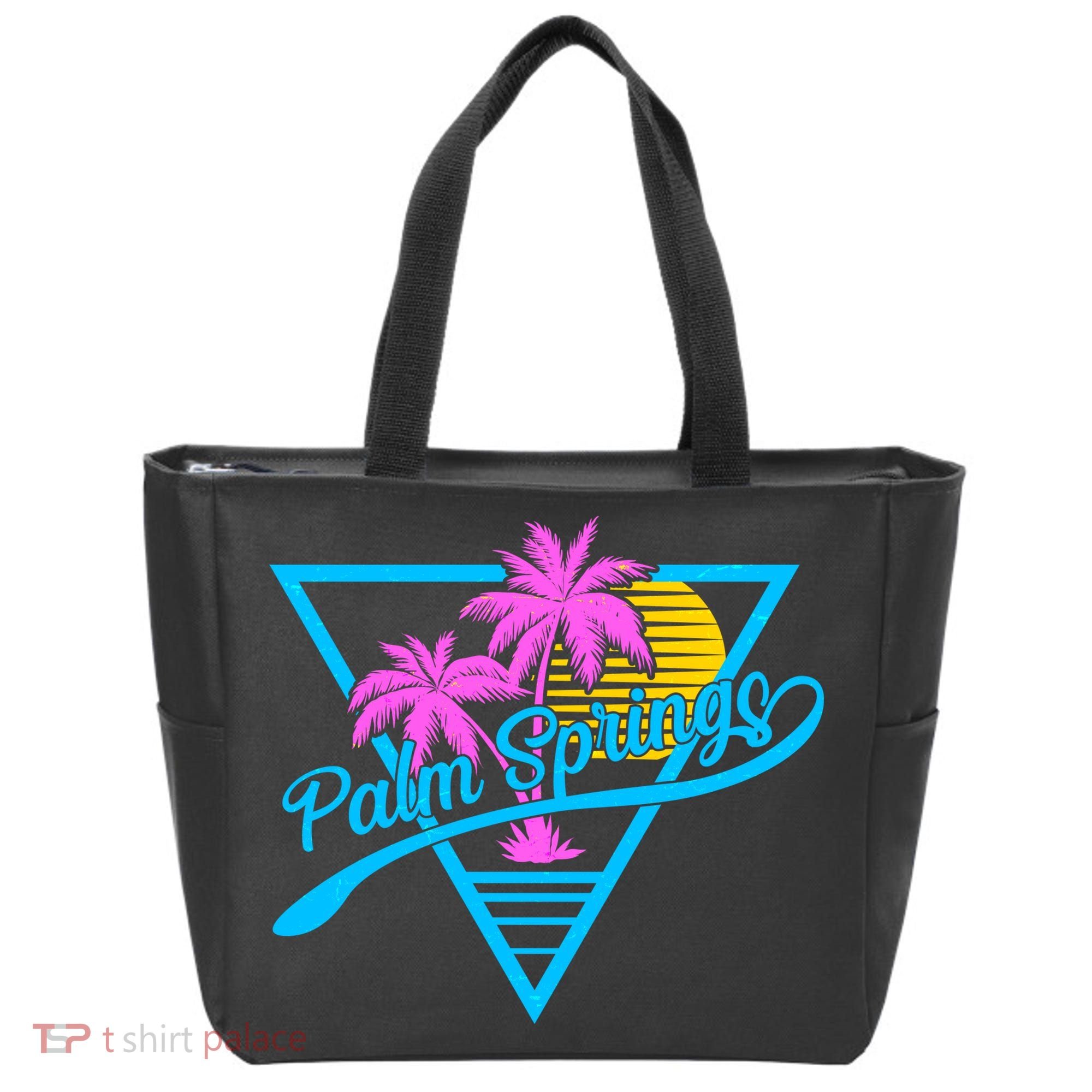 Palm Springs Retro 80's Neon Tote Bag