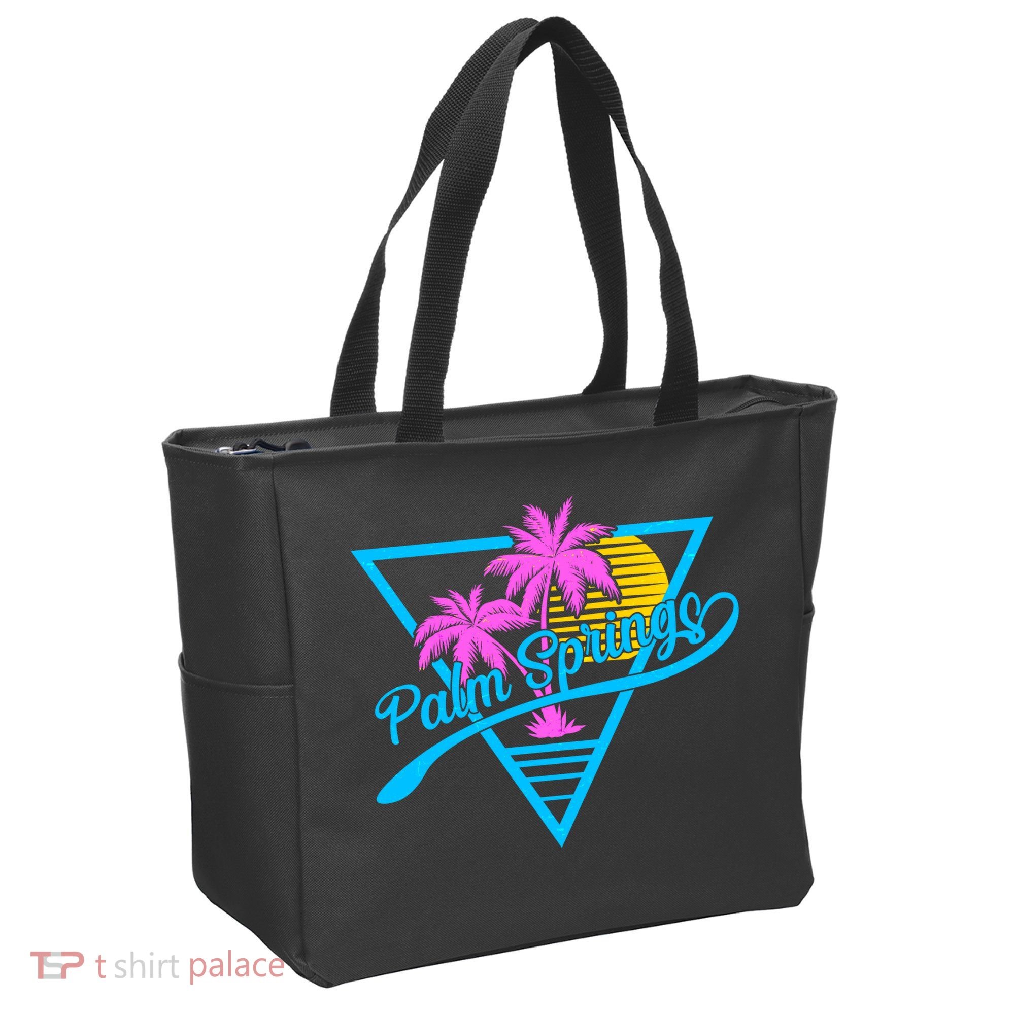 Palm Springs Retro 80's Neon Tote Bag