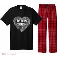 Proud Archery Mom Heart Gift Pajama Set thumb 0