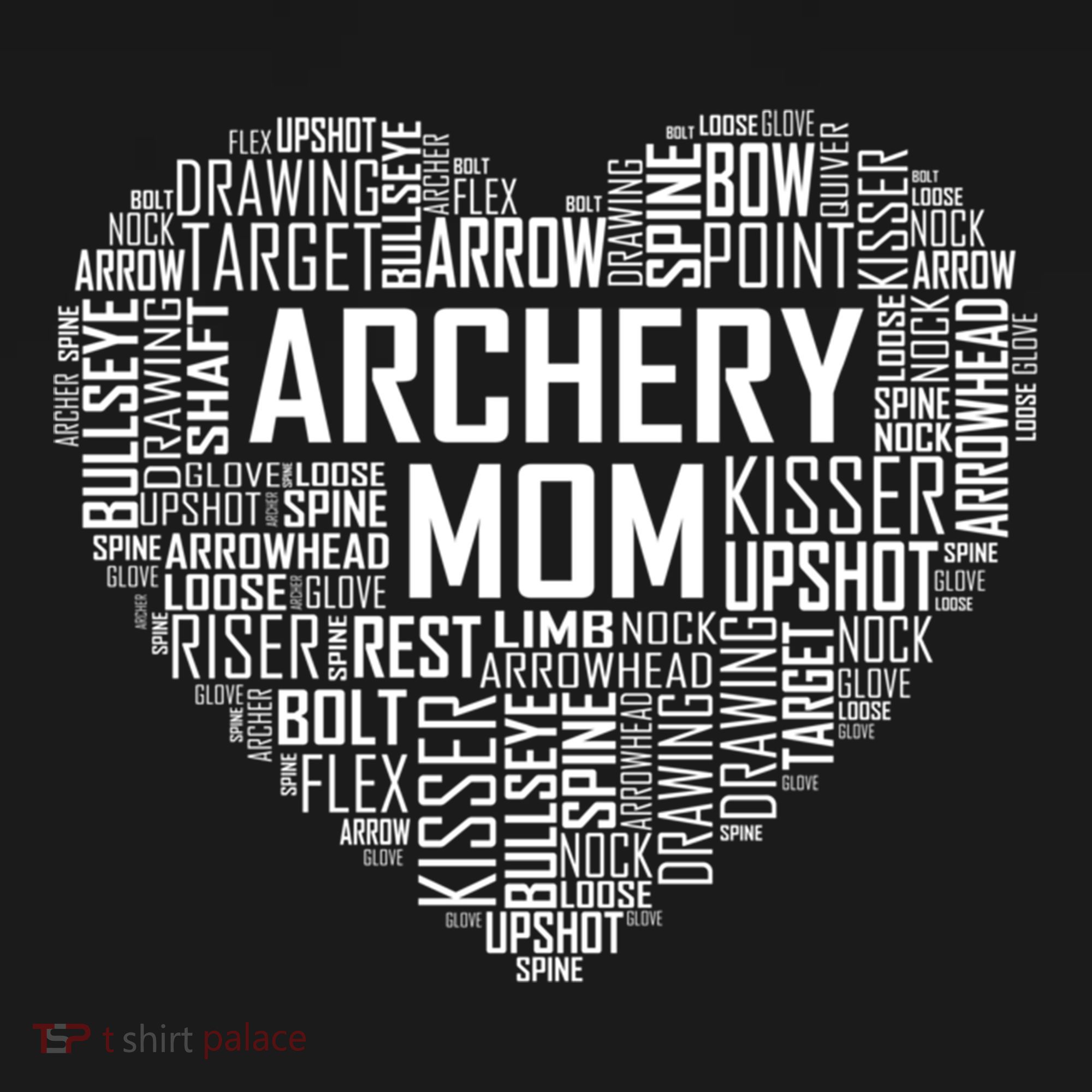 Proud Archery Mom Heart Gift Pajama Set