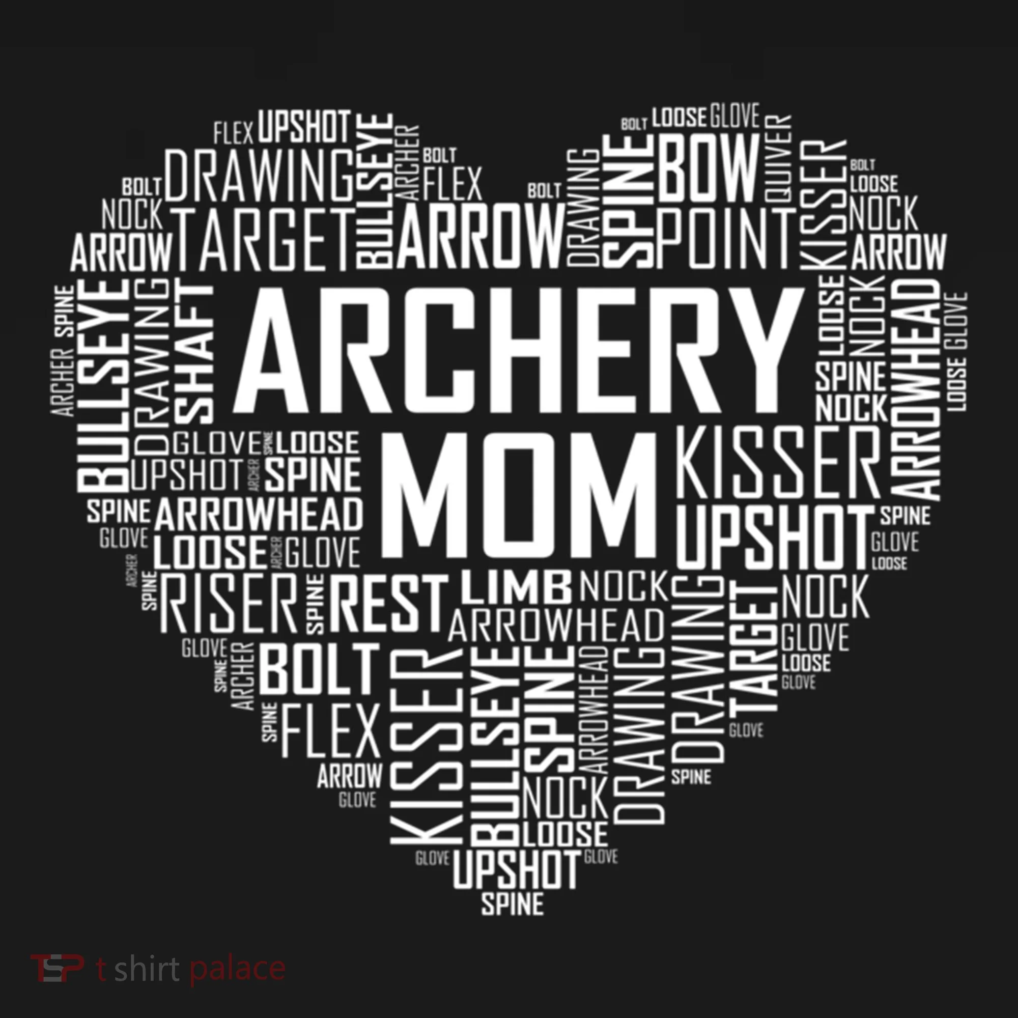 Proud Archery Mom Heart Gift Women's Hoodie
