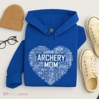 Proud Archery Mom Heart Gift Hoodie thumb 4