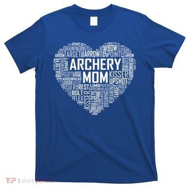 Proud Archery Mom Heart Gift T-Shirt