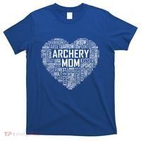 Proud Archery Mom Heart Gift T-Shirt thumb 0